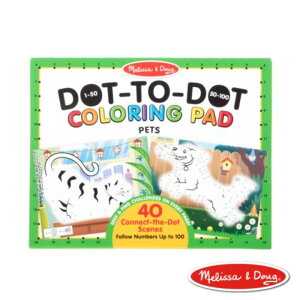 《美國 Melissa & Doug》 美勞 繪圖本-大型兒童繪本, 點點著色本, 寵物 東喬精品百貨