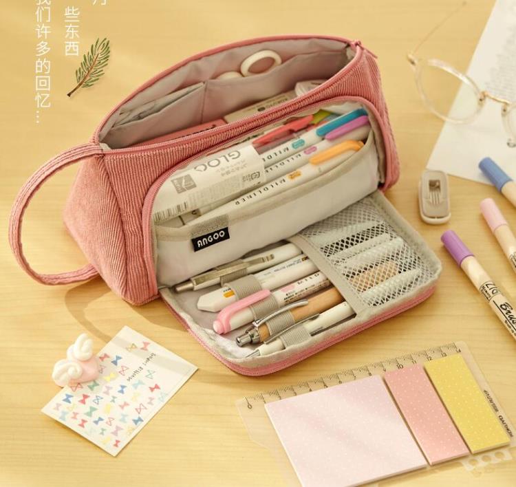 筆袋 韓國筆袋ins日系簡約大容量文具盒女孩鉛筆盒文具袋高級感小眾 全館免運