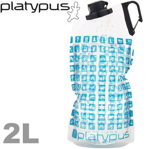 Platypus 鴨嘴獸 DuoLock 軟式握把水瓶/輕量摺疊水袋 2L 愛健行 09905