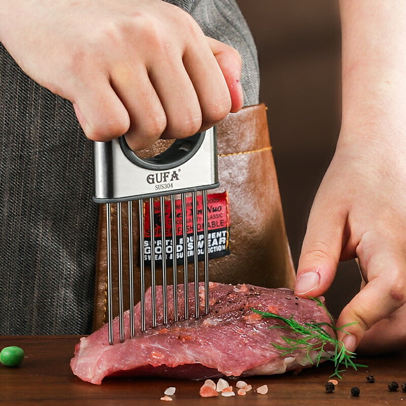 304不銹鋼針肉器多功能切菜神器切菜固定器松肉針切洋蔥神器扎肉