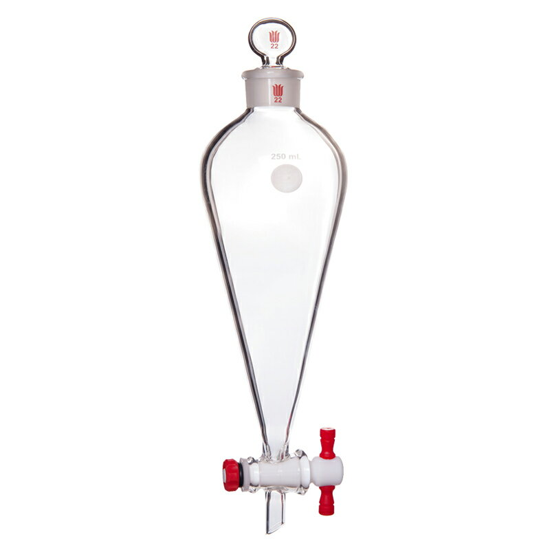 《SYNTHWARE》梨型分液漏斗 玻璃塞 Funnel, Separatory, Pear-Shaped, PTFE Stopcock