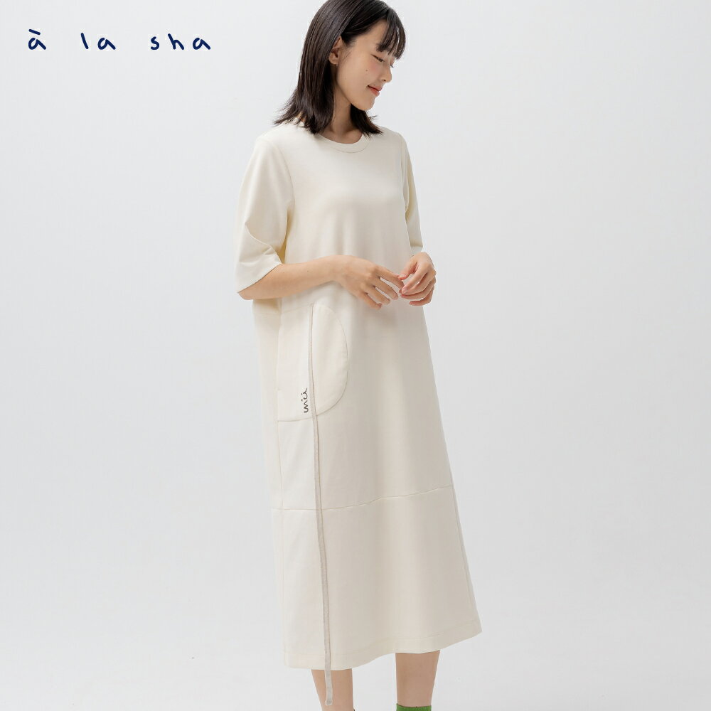 a la sha mu圈圈線條洋裝