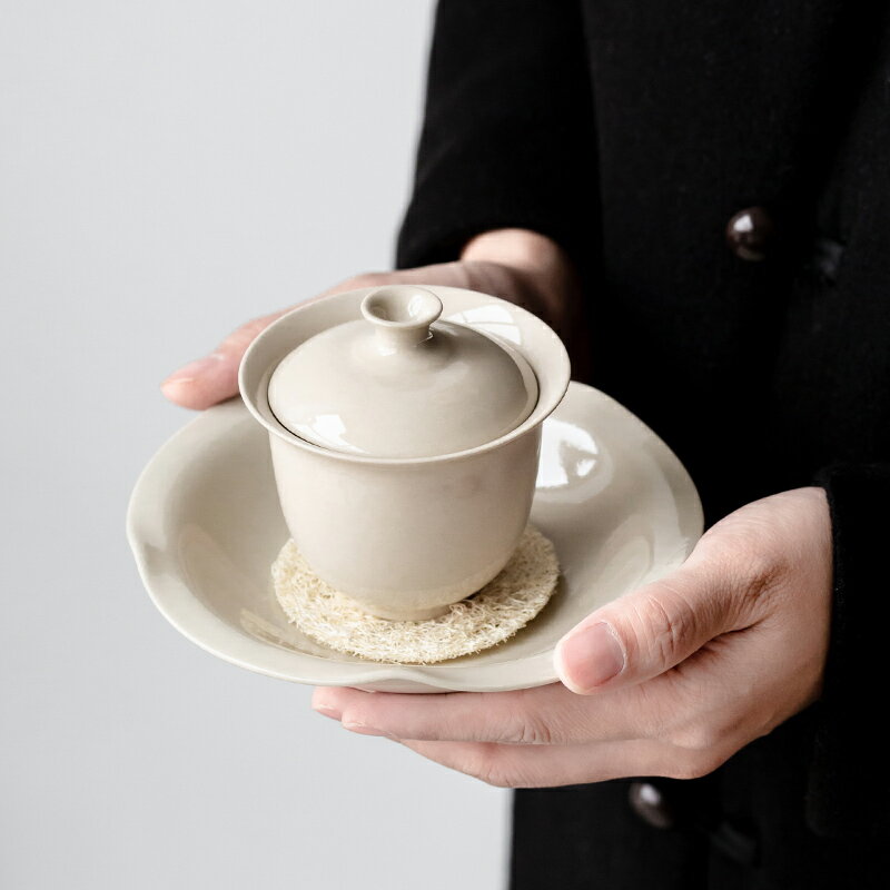 陶瓷蓋碗茶杯三才茶碗泡茶器泡茶杯家用泡茶碗套裝功夫茶具敬茶碗