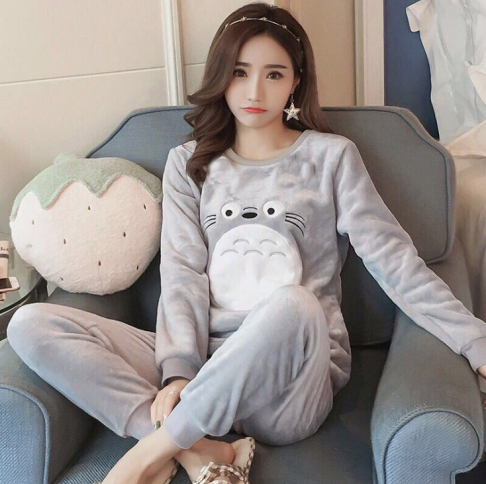 睡衣 法蘭絨居家服 保暖居家服 珊瑚絨睡衣 睡衣套裝 水貂絨睡衣 櫻桃嚴選 多款多色 保暖睡衣 居家服 3