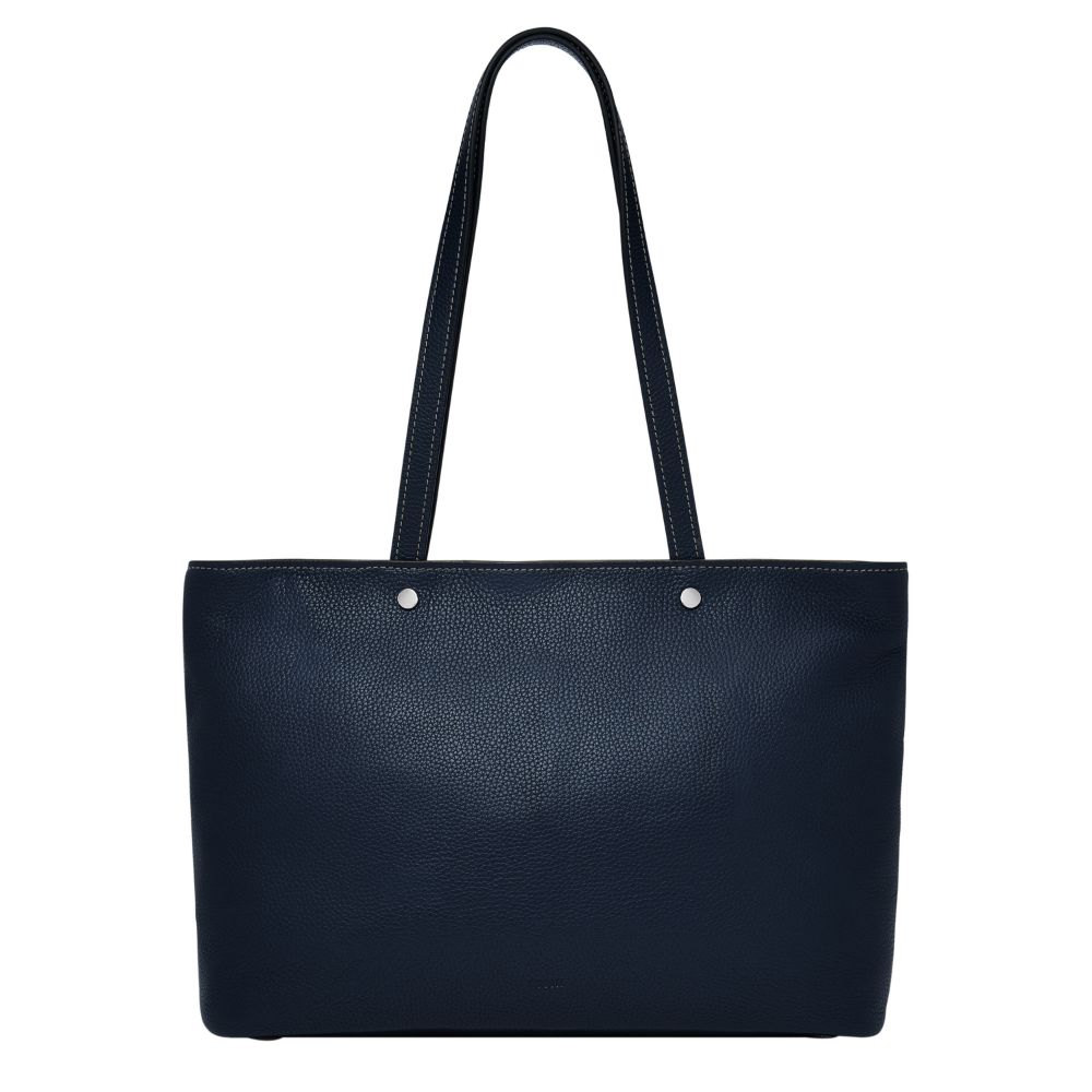 送禮首選 ★ 【FOSSIL】Jessie 真皮托特包-藍色 ZB11105545【 美國時尚品牌 】 附防塵袋+提袋