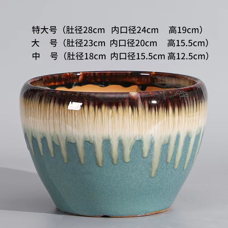免運 花盆 花盆陶瓷北歐風格輕奢高檔客廳綠蘿多肉發財樹大口徑加厚特價清倉特惠/開立發票M0911