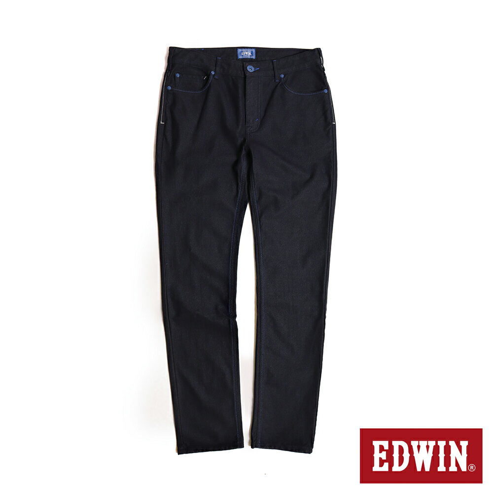 EDWIN 加大碼 EDGE 棉彈力丹寧窄管直筒牛仔褲-男款 原藍色