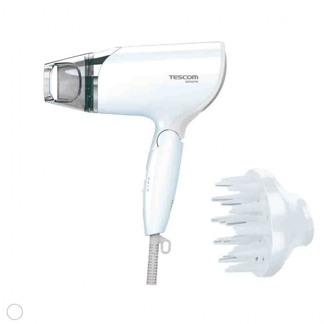 【TESCOM】雙電壓負離子吹風機 BID392TW (優雅白) 原廠公司貨 原廠保固 1