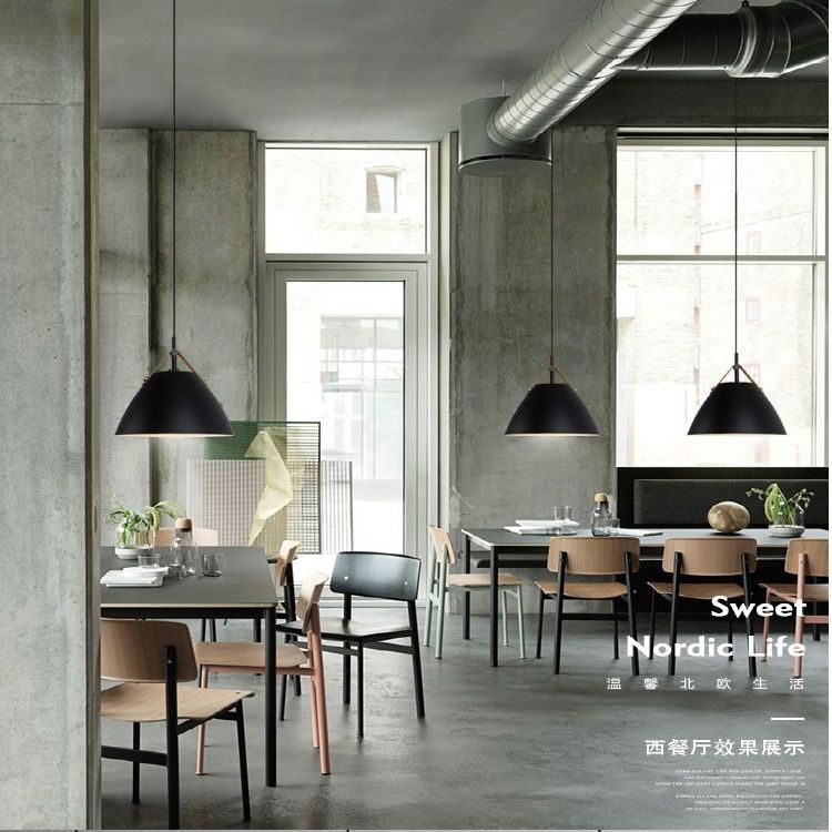 北歐工業風吊燈創意個性辦公室餐廳吧臺火鍋飯店單頭商用燈罩【博野五金】