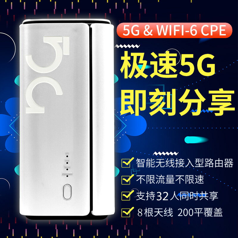全屋覆蓋路由器高速5G雙頻千兆WiFi6無線家用可插卡高速穿墻王cpe-UM.有米家居