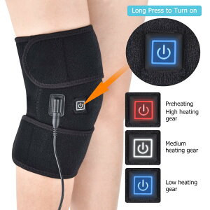 老寒腿膝關節電加熱護膝 保暖熱敷發熱護具電熱護腿批發