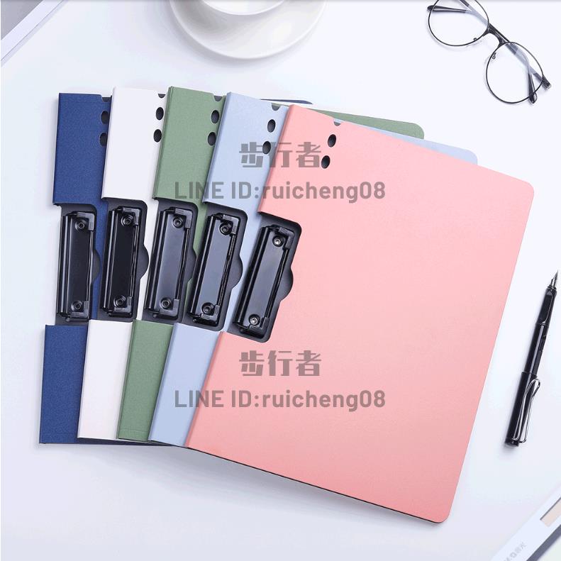 A4檔案夾板夾資料夾多功能橫版寫字板書墊板文具辦公用品【步行者戶外生活館】