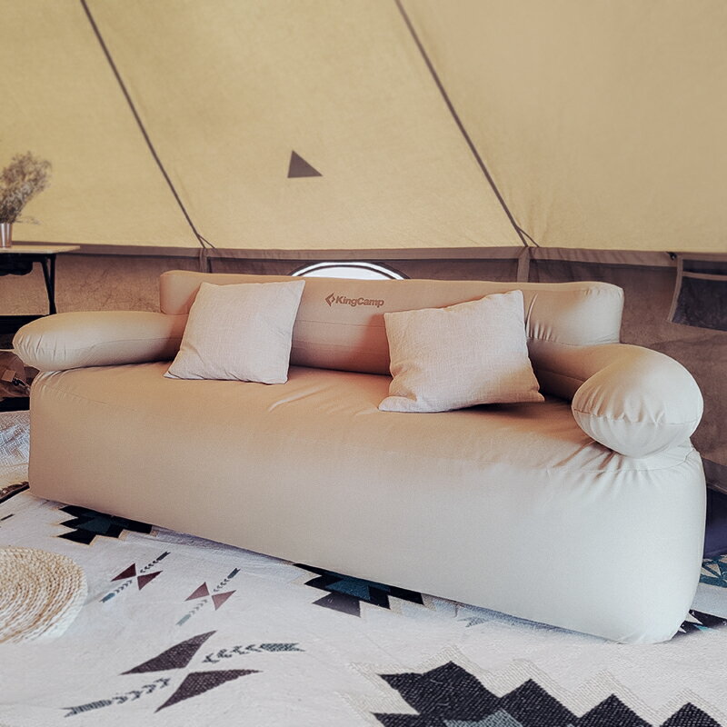 kingcamp充氣沙發戶外床墊休閑折疊便攜式戶外懶人沙發家用充氣床 夢露日記