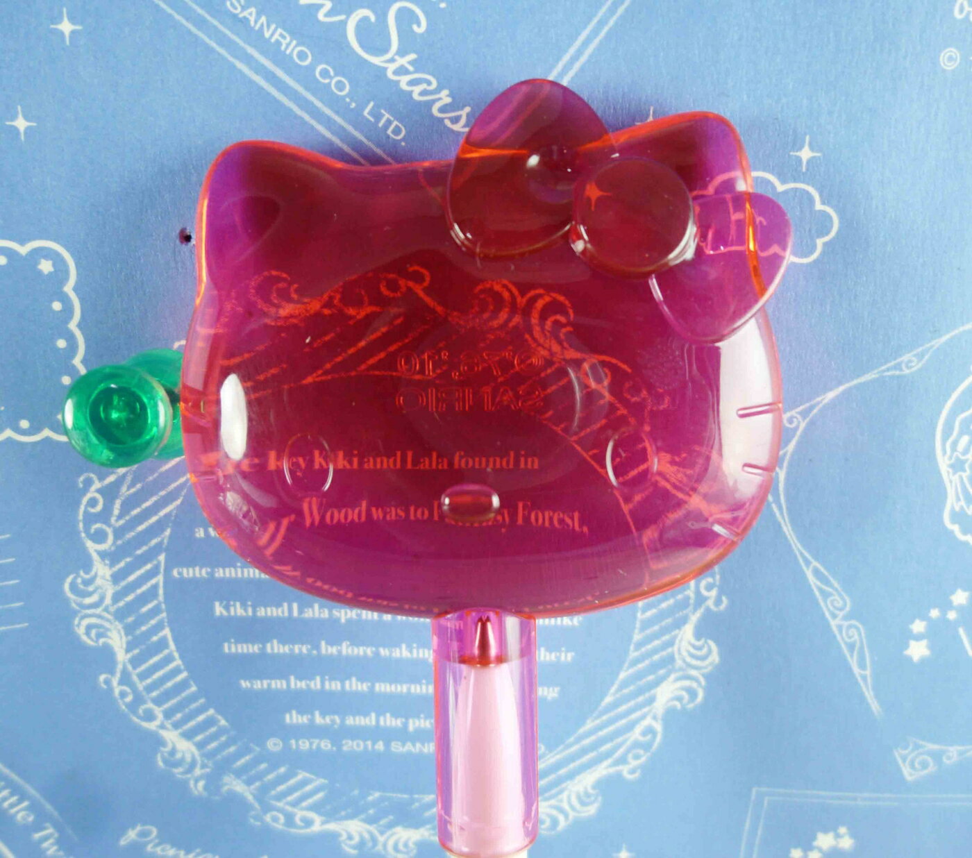 【震撼精品百貨】Hello Kitty 凱蒂貓 KITTY造型原子筆-大頭蝴蝶結造型-桃色 震撼日式精品百貨