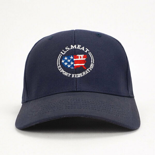U.S. Meat Export Federation [USMEAT] 鴨舌帽 老帽 運動 休閒 遮陽 深藍 福利品