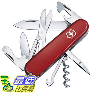[7美國直購] 瑞士刀 Climber Swiss Army Knife Red Blister Pack B001U5773W