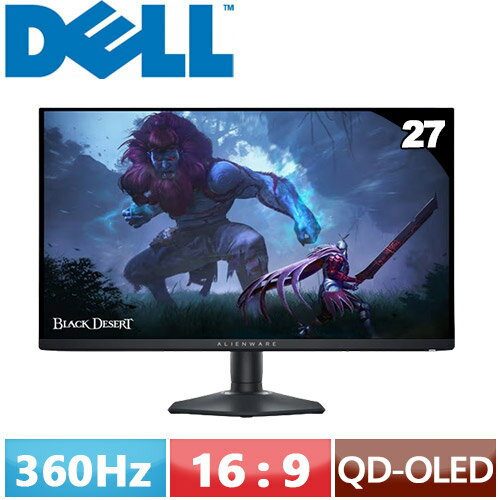 DELL 27型 Alienware QD-OLED 顯示器 AW2725DF