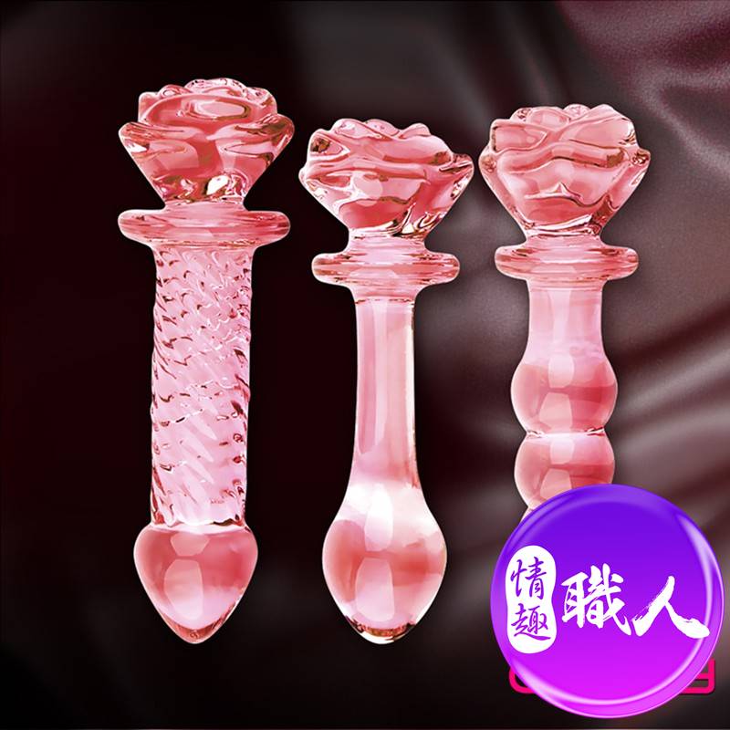 ◤贈潤滑液◥GLASS 玻璃水晶後庭冰火棒【自慰器 飛機杯 情趣用品 潤滑液 自慰套 同志 後庭 肛塞 SM】【情趣職人】