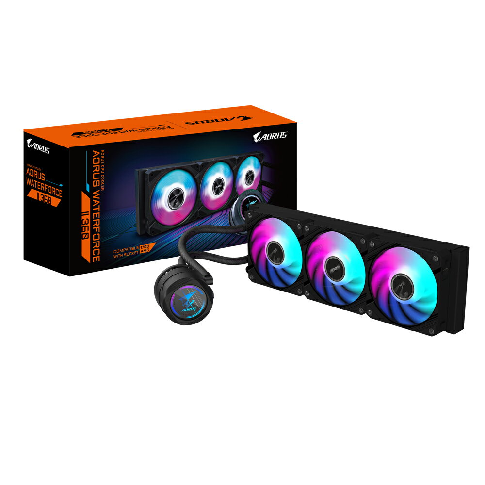 GIGABYTE 技嘉 AORUS WATERFORCE II 360 水冷散熱器 CPU散熱器