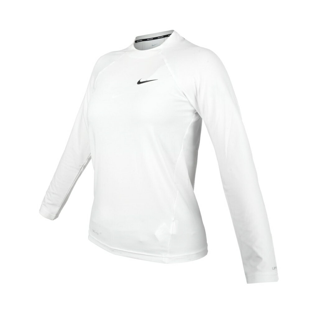 NIKE 成人女性長袖防曬T恤(Dri-FIT 抗UV 游泳 上衣 長袖T恤「NESSA386-100」≡排汗專家≡