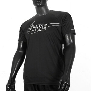 Nike [NESSD690-001] 男 短袖 上衣 防曬衣 T恤 抗UV 運動 休閒 透氣 舒適 黑