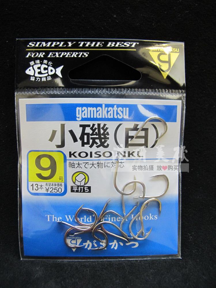 日本原裝伽瑪卡茲GAMAKATSU海釣小磯白有倒刺磯釣鉤大物魚鉤12號