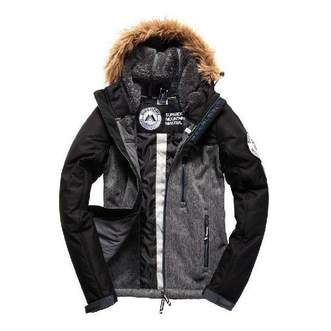 跩狗嚴選 極度乾燥 Superdry 女款 Master Trekker 加厚 風衣 外套 雪衣 防風防水 砂礫黑