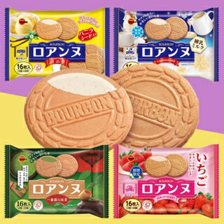 《 Chara 微百貨 》 日本 BOURBON 北日本 法蘭酥 16枚入 香草 團購 批發 原味 草莓 抹茶 布如蒙