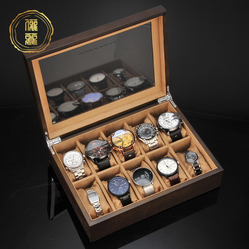 {618大促}手錶收納盒 全新皮革手錶收納盒石英錶收藏盒機械錶展示收納盒手錶盒10格