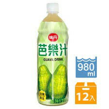 味丹 芭樂汁 980ml x 12瓶 果汁 水果汁 瓶裝飲料 飲品 芭樂汁 餐飲 (HS嚴選)