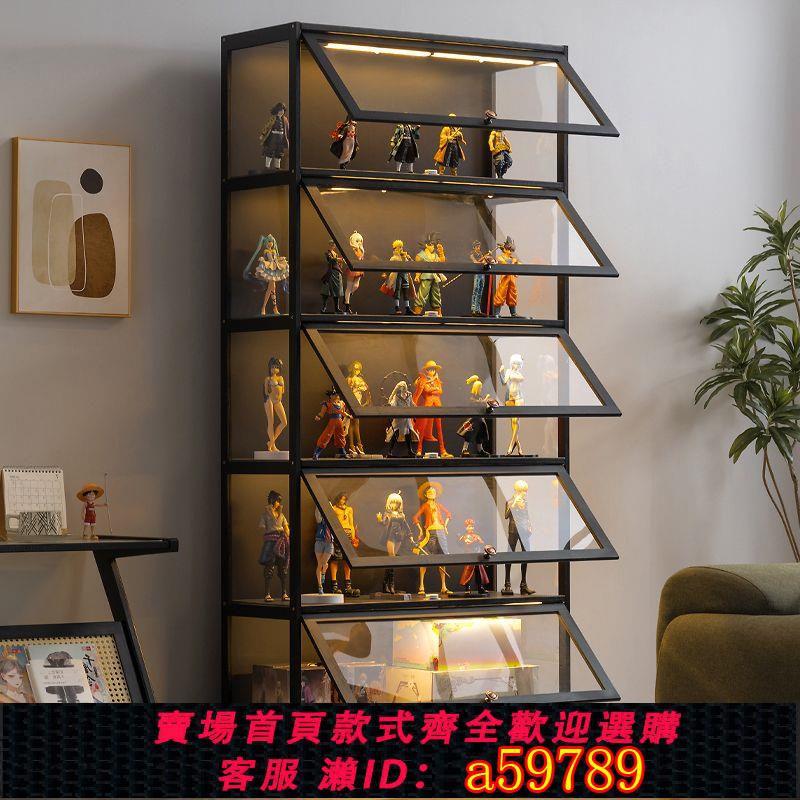 【臺灣公司 可打統編】【翻蓋防塵】手辦玩具多層收納櫃整理櫃子娃娃收納嬰兒零食玩具臥室客廳置物架