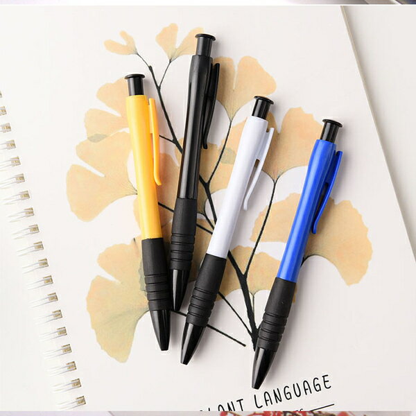 PS Mall【J1447】按壓油性原子筆 圓珠筆 藍筆 輕量 文具 0.7mm