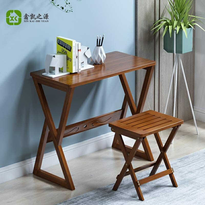 【新品 限時折扣】楠竹 書桌 學習桌 家用 學生寫字桌 辦公電腦臺式桌 小戶型 臥室 床邊桌