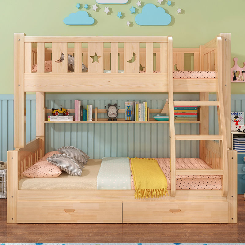 全實木床上下床成人高低床雙人床雙層床上下鋪子母床兒童床多功能
