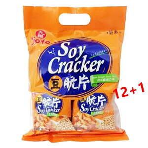 (買12送1) 九福 豆脆片(日式醬燒口味) 200g/包 奶素