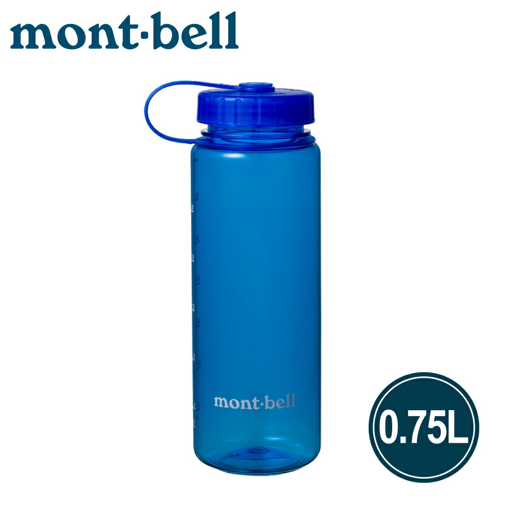 【Mont-Bell 日本 Clear Bottle 0.75L水瓶《藍》】1124817/登山/騎車/露營