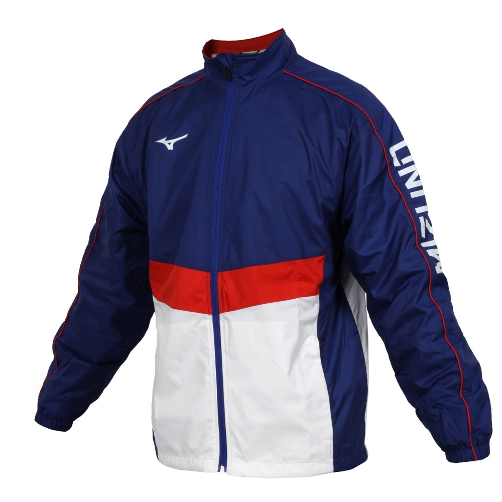 MIZUNO 男平織外套(免運 防潑水 運動 上衣 休閒「32TCC55416」≡排汗專家≡