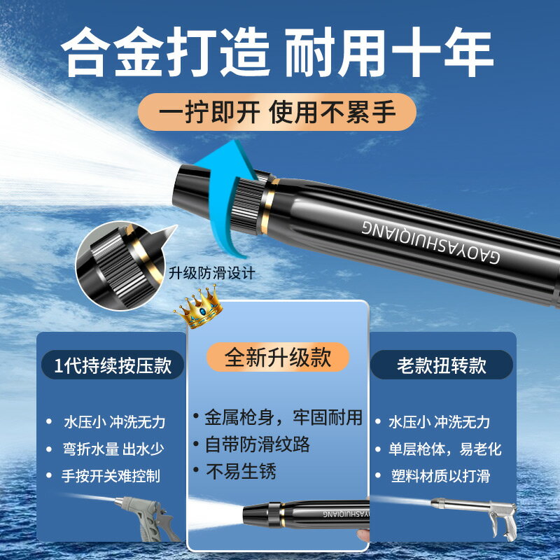 洗車水槍家用高壓增壓強力接水龍頭噴頭伸縮水管軟管沖洗陽臺神器