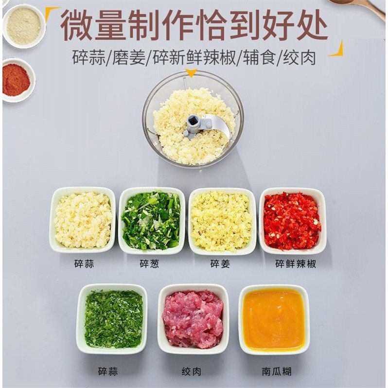 迷你寶寶蒜泥器廚房多功能切菜器手動壓蒜器蒜蓉神器手動絞肉機