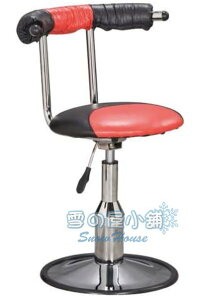 ╭☆雪之屋居家生活館☆╯B301-A電鍍圓盤吧台椅(氣壓升降/紅+黑皮)R940-05