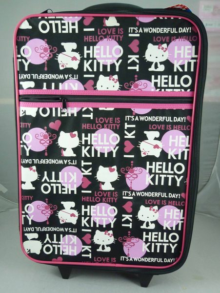 【震撼精品百貨】Hello Kitty 凱蒂貓 21吋-黑色(剪影)-布面-行李箱/旅行箱/登機箱【共1款】 震撼日式精品百貨