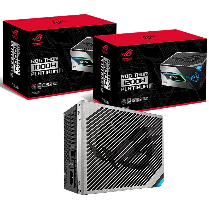 ASUS 華碩 ROG THOR III 1000W 白金認證全模組電源 90YE00V3-B0TA00