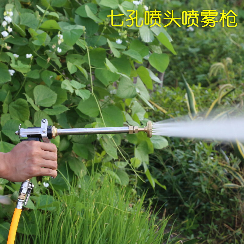 農用噴槍 果園果樹柑橘汽油打藥機高壓泵霧化全銅七孔高壓噴霧槍