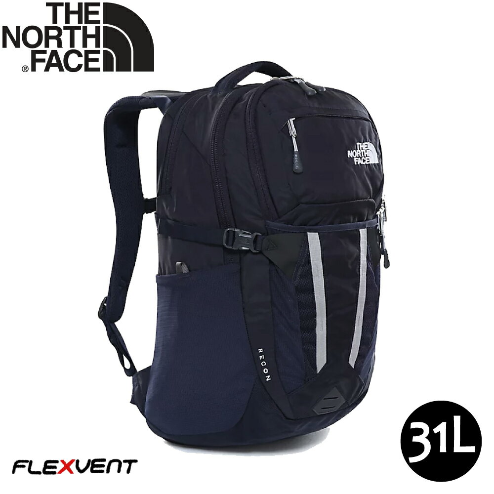 【The North Face 31L Recom 後揹包《深藍》】3KV1/多功能後揹包/電腦書包/可容15吋筆電