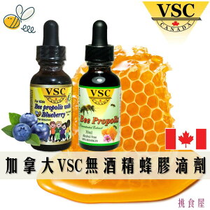 【加拿大進口】VSC 蜂膠液 滴液 兒童蜂膠 原味/藍莓風味30ml VSC Bee Propolis