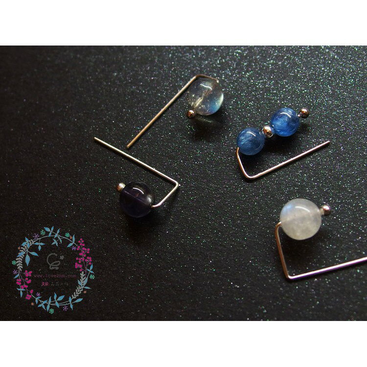 自由的國度 幸運7 系列二/月光石等各類晶石/水晶耳環/925純銀/ [晶晶工坊-love2hm] 4