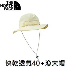 [ THE NORTH FACE ] 快乾透氣40+漁夫帽 (S/M)(L/XL) 米白 / NF0A5FXF3X4