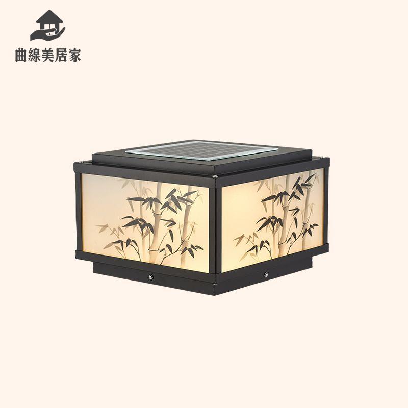現貨減免！太陽燈 太陽能燈 柱頭燈 庭院燈 夜燈 太陽能柱頭燈戶外庭院燈大門防水別墅圍墻花園柱子院墻燈陽臺柱燈 特價出 免運 開發票【hua3/14】