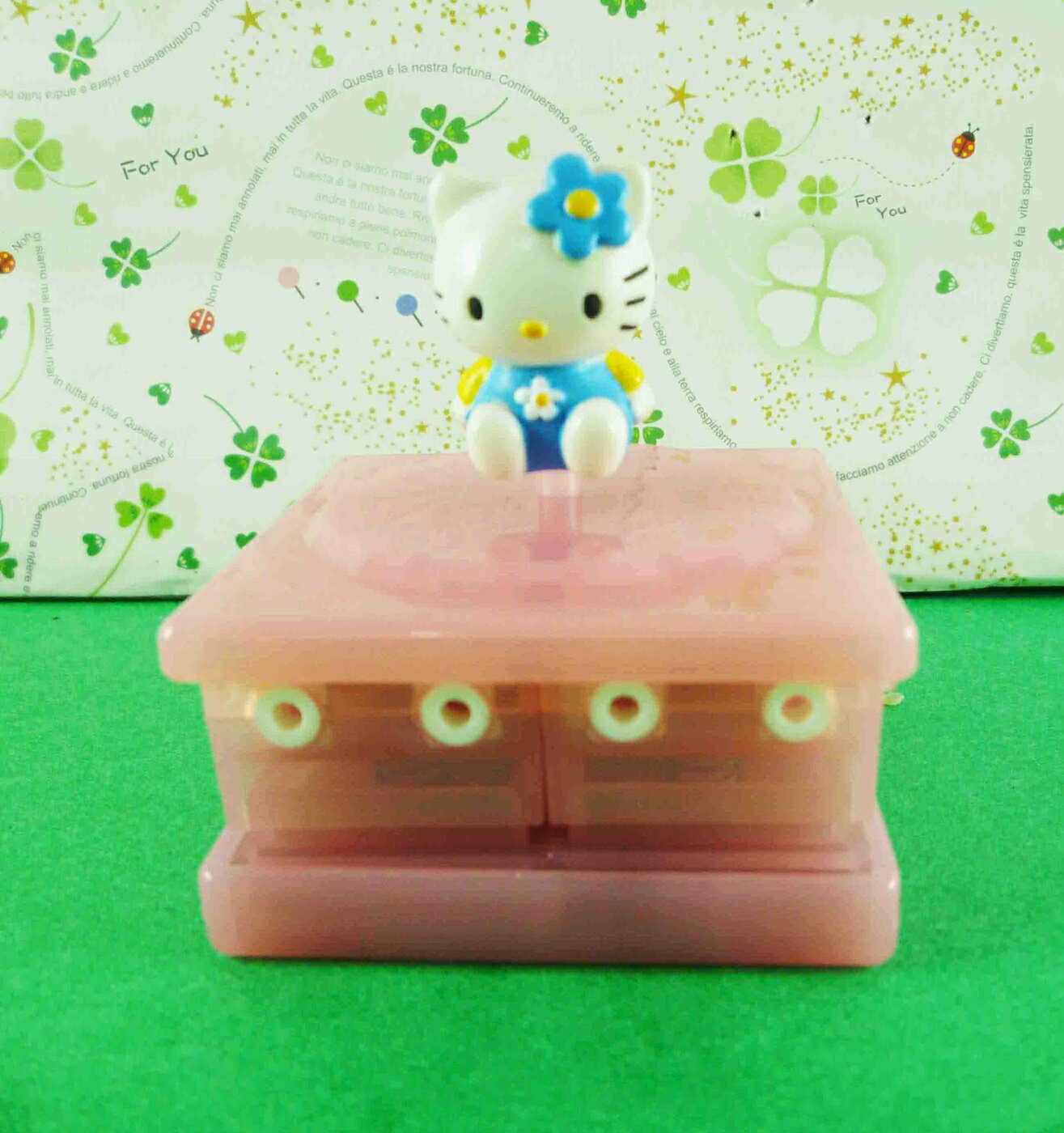 【震撼精品百貨】Hello Kitty 凱蒂貓 KITTY多層印章-藍(時鐘) 震撼日式精品百貨