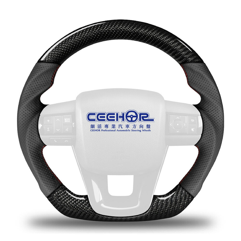 [細活方向盤] 正碳纖維款 HILUX TOYOTA 豐田 變形蟲方向盤